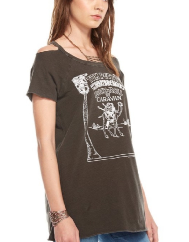 Chaser Tom petty cold shoulder tee